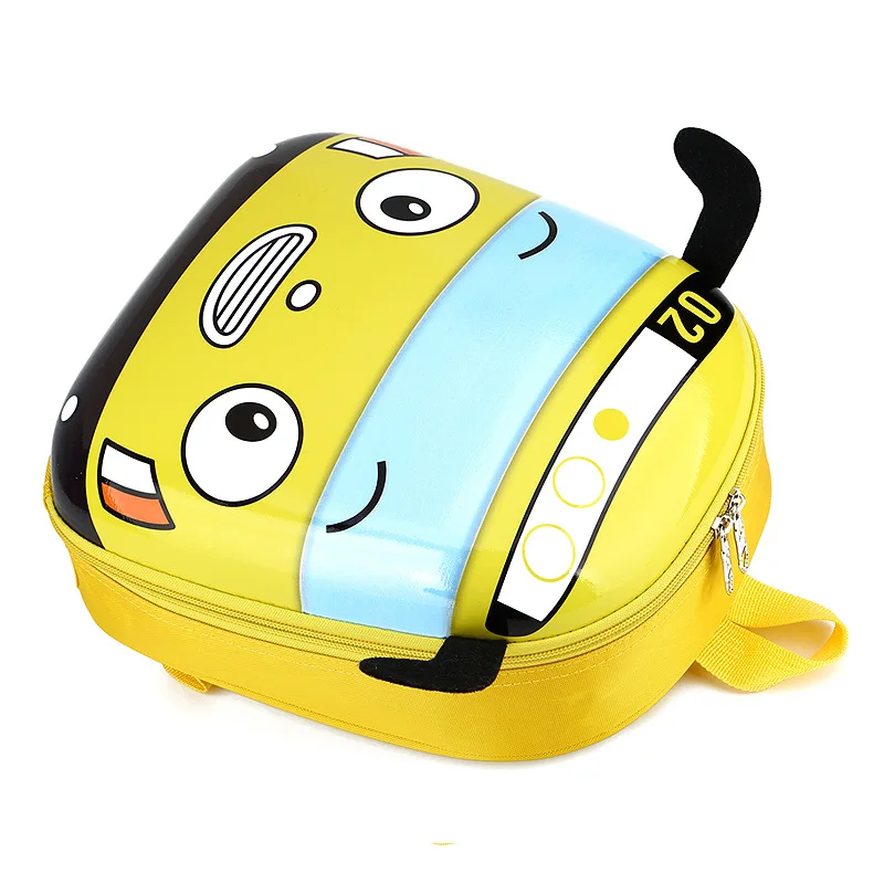 Sacs d\'école de bus de dessin animé 3D pour enfants, sac à dos pour enfants, plecak, ruzzak, plecaki