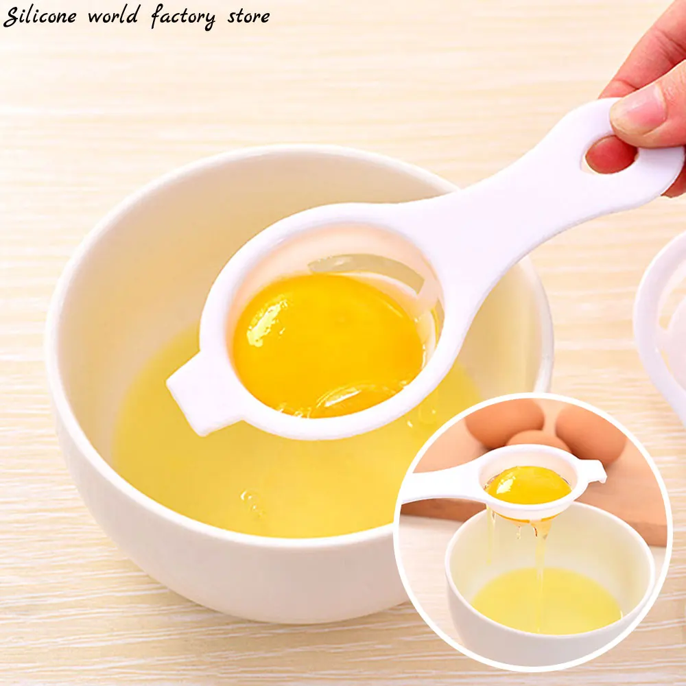 Silicone World Egg White Yolk Separator Tool Food-grade Egg Baking Cooking Kitchen Tool Hand Egg Egg Divider Sieve Seperator