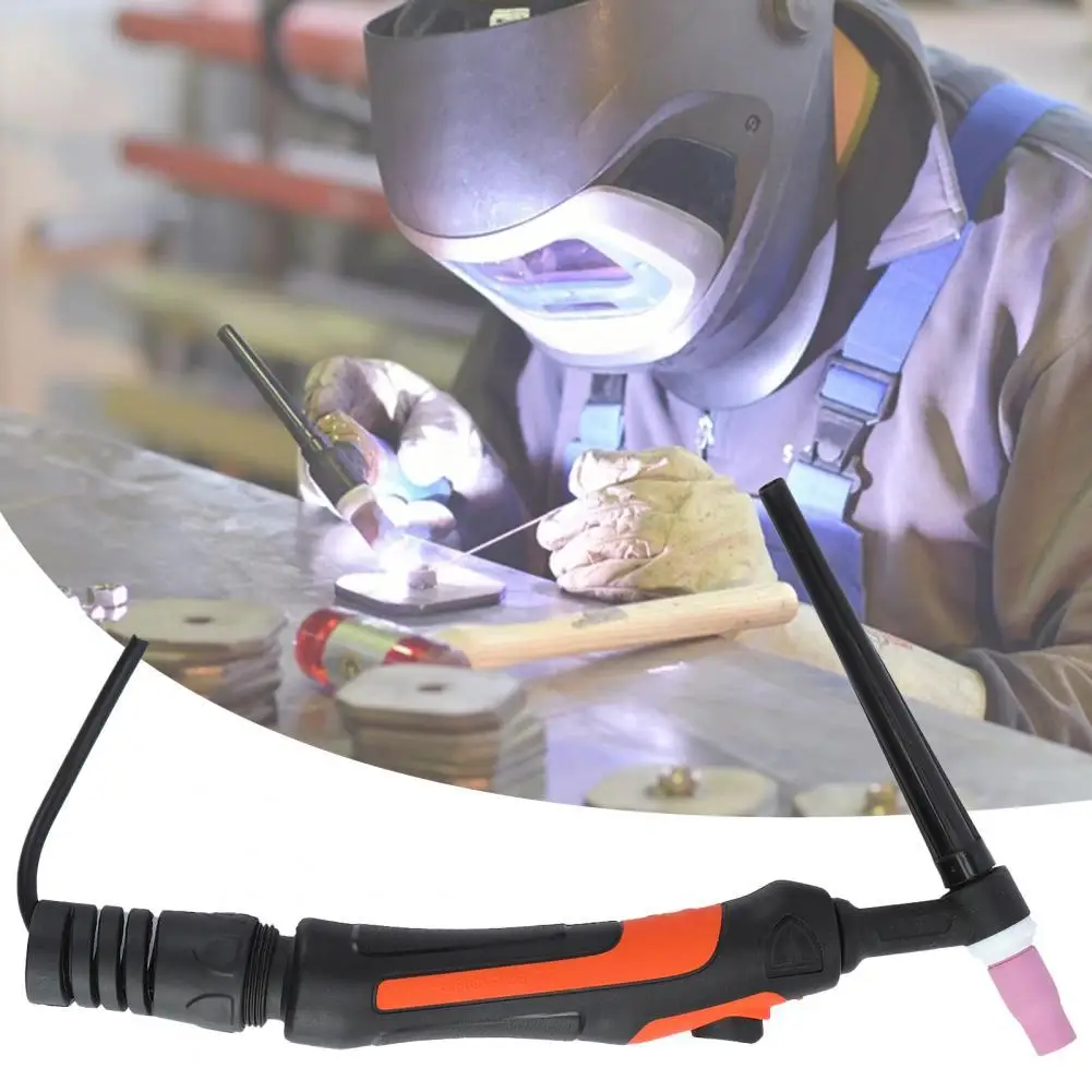 Professional TIG Welding Torch Set Compact Lightweight Flexible Head Torch Replacement with Ceramic Nozzle for TIG-9F/TIG-9VF