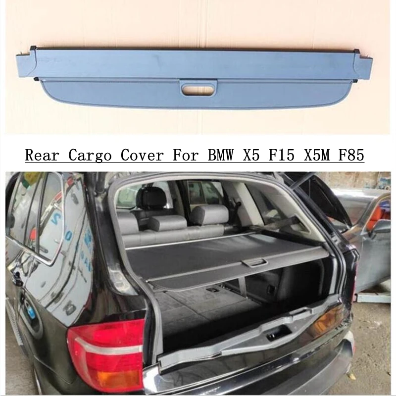 For BMW X5 F15 X5M F85 2014 2015 2016 2017 2018 Rear Cargo Cover Partition Curtain Screen Shade Trunk Security Shield