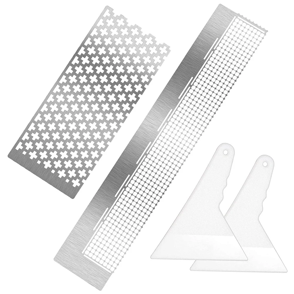 Square Painting Tool Ruler Stainless Steel DIY Drawing Ruler Blank Grids For Full Partial Drill 5D Diamond Painting Accessories