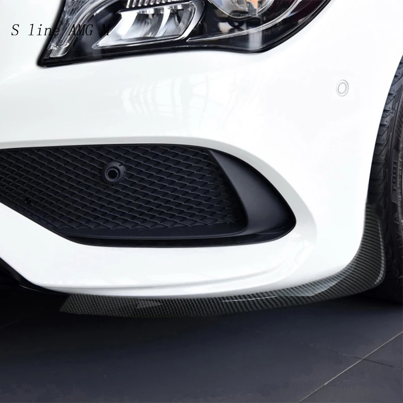 

Car Styling Carbon Fiber Front Bumper Fog Light Frame Trim for Mercedes Benz CLA C117 Fog Lamp Cover Decorative Auto Accessories