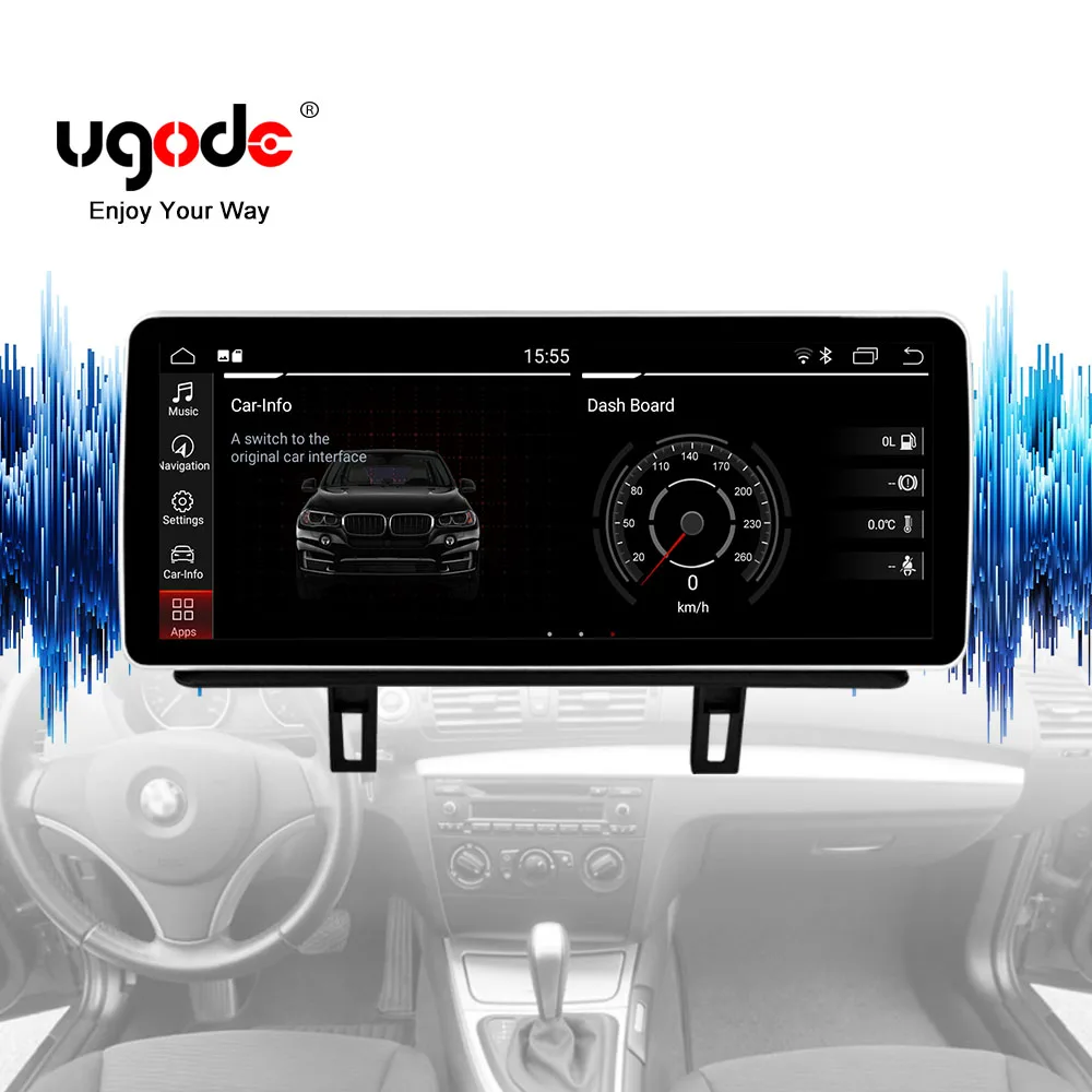 

Ugode 12.3inch Android 13 Car Touch Screen GPS Navigation System Multimedia Player Stereo Radio For BMW 1 Series E81 E82 E87