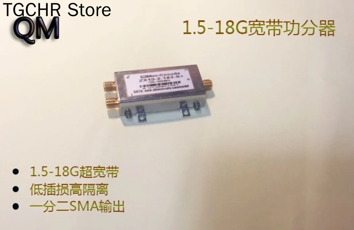 Millimeter Wave Power Divider 1.5-18g Broadband Power Divider Combiner One in Two RF Power Divider