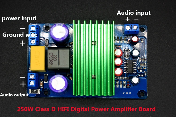 

IRS2092S High-power 250W Class D HIFI Digital Power Amplifier Board Fnished Board Mono Super LM3886