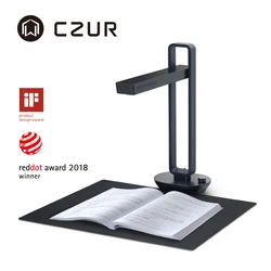 CZUR  Book Scanner Aura Pro Portable Document Scanner 14MP Max A3 Size with Smart OCR Led Table Desk Lamp for Family Home Office