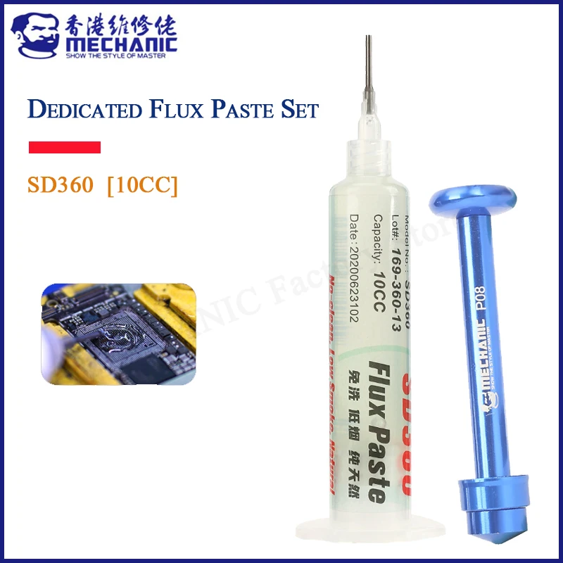 MECHANIC SD360 Paste 100% Original Transparent Solder Paste Welding Advanced Oil Flux Grease 10cc Soldering Repair Paste