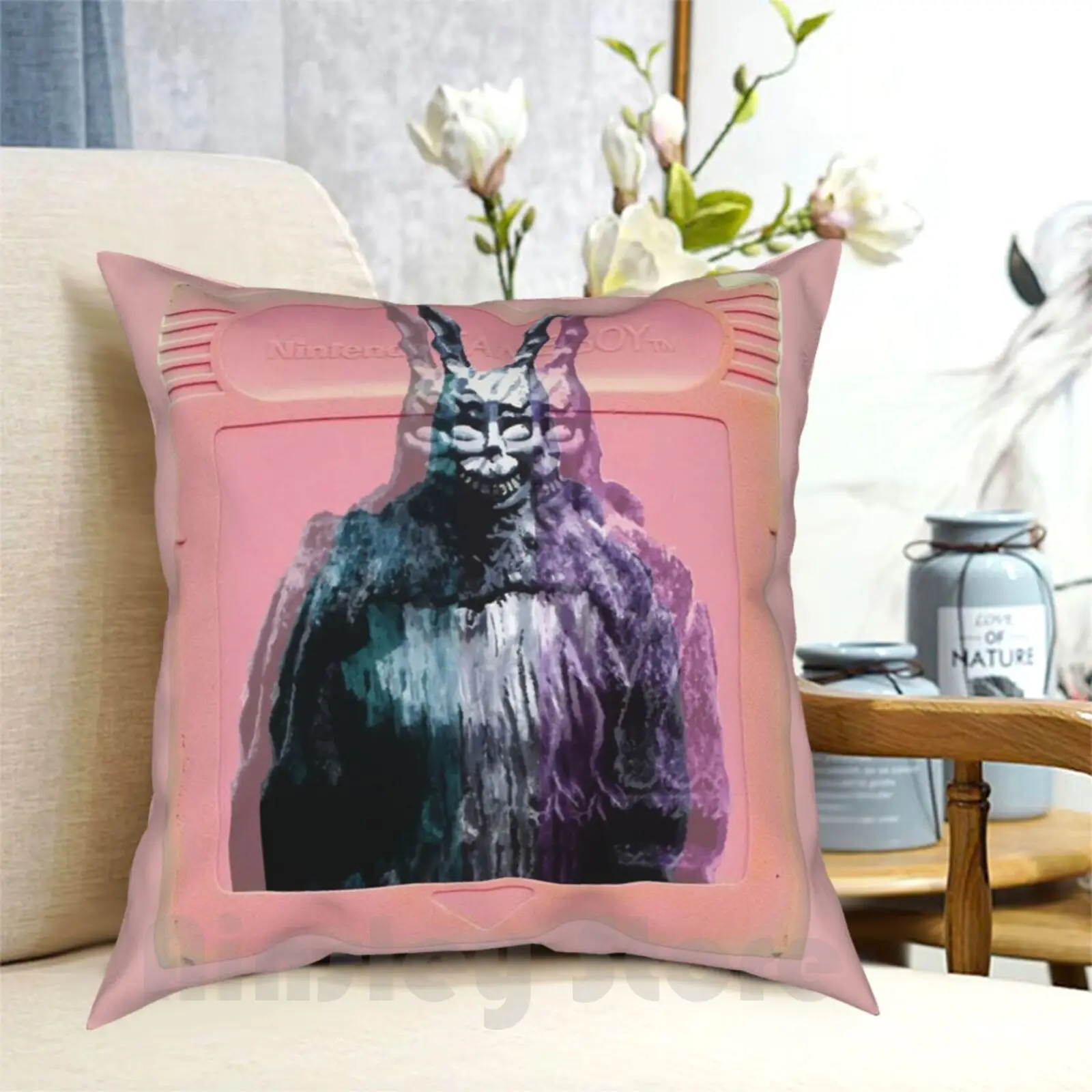 Vaporwave Donnie Darko! Pillow Case Printed Home Soft DIY Pillow cover Donnie Darko Donnie Darko Vaporwave Malattia