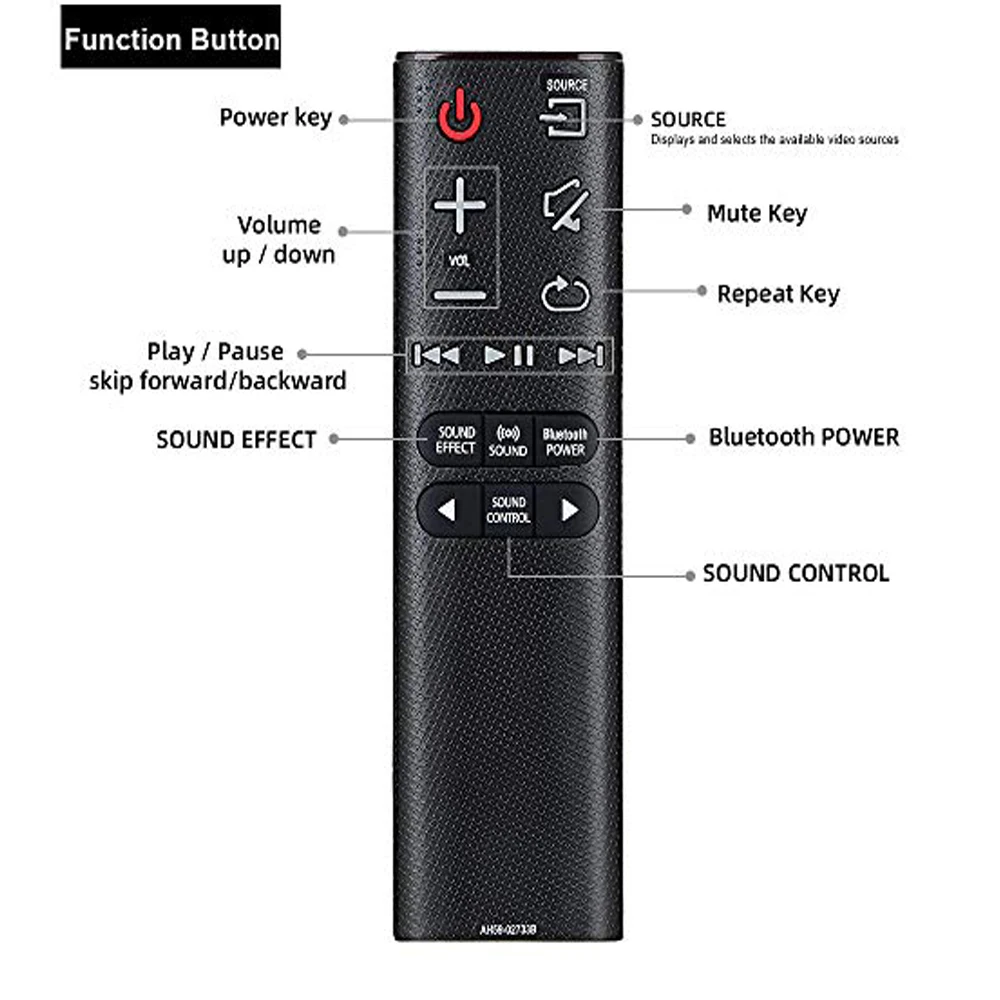 New Replael AH59-02733B For Samsung Sound Bar System Remote HWJ4000 HWJM4000 HW-J4000 HW-K360 HW-K450 PS-WK450 AH59-02547B