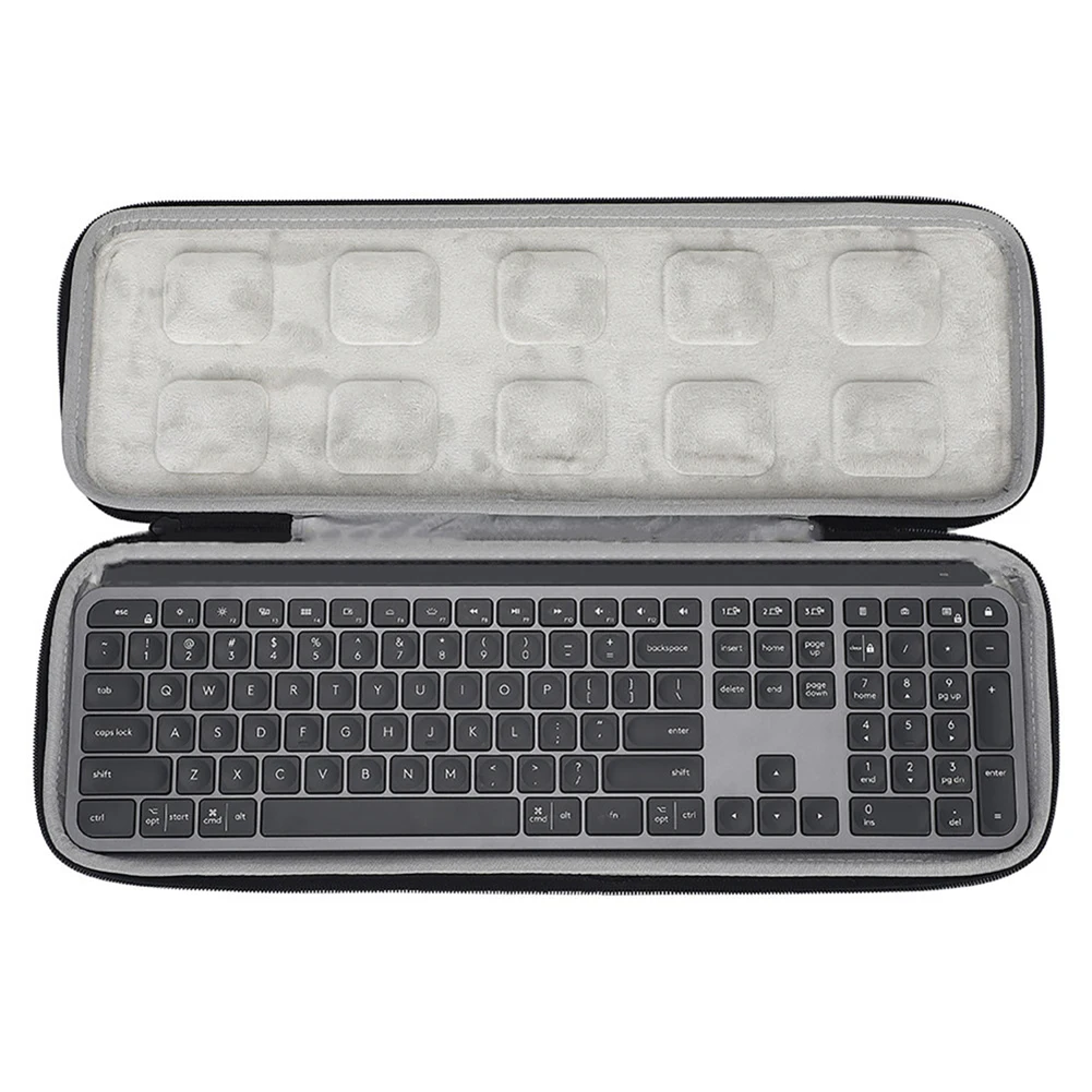 

Keyboard Carrying Case for Logitech MX Keys Advanced Keyboard Storage Bag Waterproof EVA Hard Shell Travel Case Protective Box