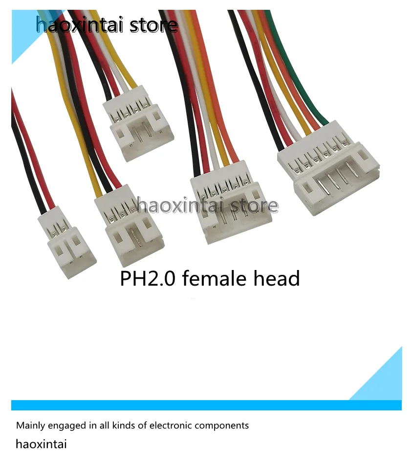 20PCS PH2.0 male and female plug-in extension cord 10/15/20CM air pair wiring 2.0mm pitch terminal connection line