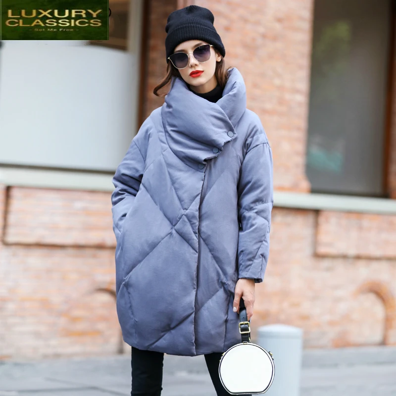 Jacket Women Clothes Winter 2019 Down Jackets Coats Female Warm Long White Duck Down Parka Fashion Doudoune Femme LWL1286