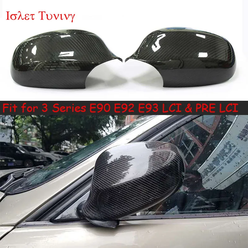 

E92 Add on type Carbon Fiber M look Mirror Cover for BMW 3 Series E90 E91 E92 E93 Pre-LCI & LCI Side Door Rearview