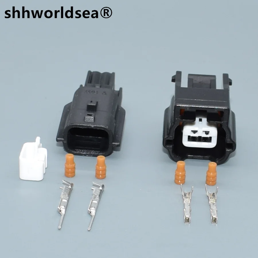 shhworldsea 2 pin way Male Female ABS Sensor Plug Automotic Waterproof Connector 7282-8851-30 7283-8851-30 For Nissan