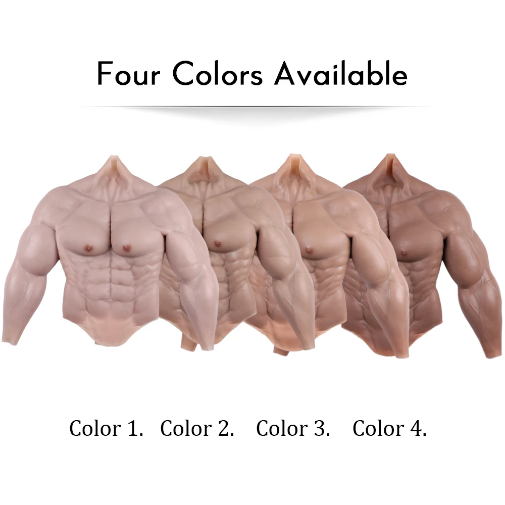 KnowU Silicone Muscle Suit Fake Muscle Cosplay Chest Upgrade Stronger For Cosplay Man Crossdresser Trans Drag Queen