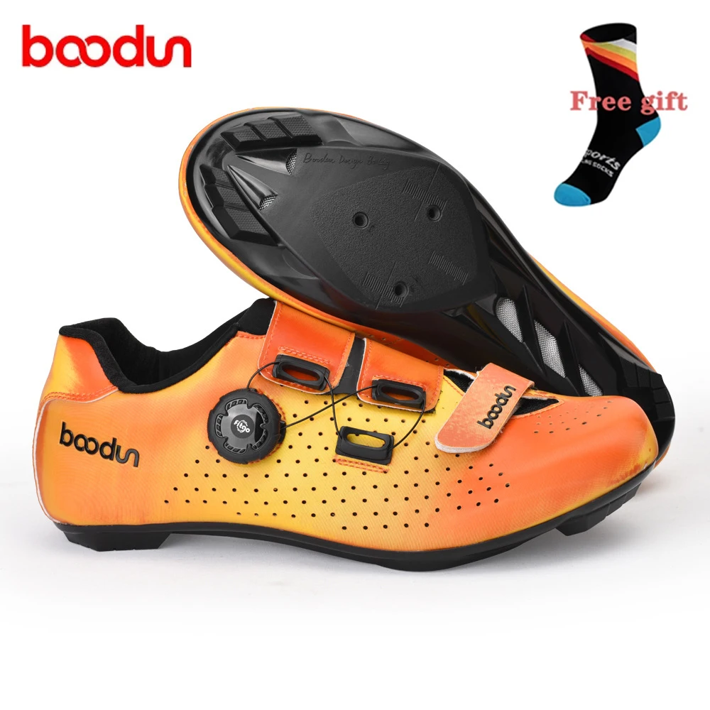 BOODUN professional MTB Road Bike shoes comfortable breathable cycling lock shoes non-slip wear-resistant nylon cycling shoes