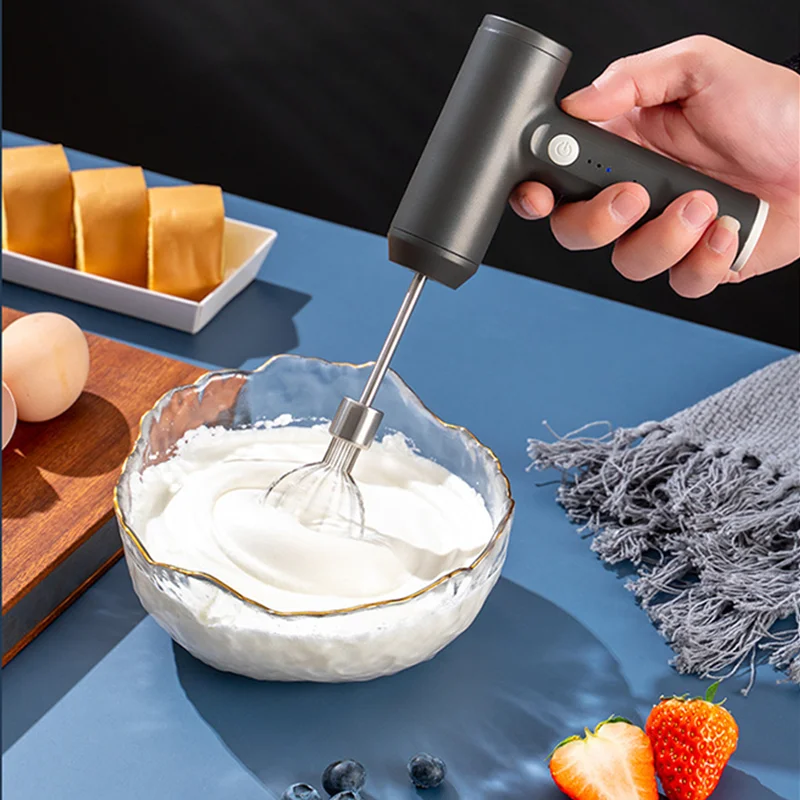 Electric Blender Wireless Whisk Semi-Automatic Household Usb Charging Multifunctional Milk Frother for Coffee Making Supply