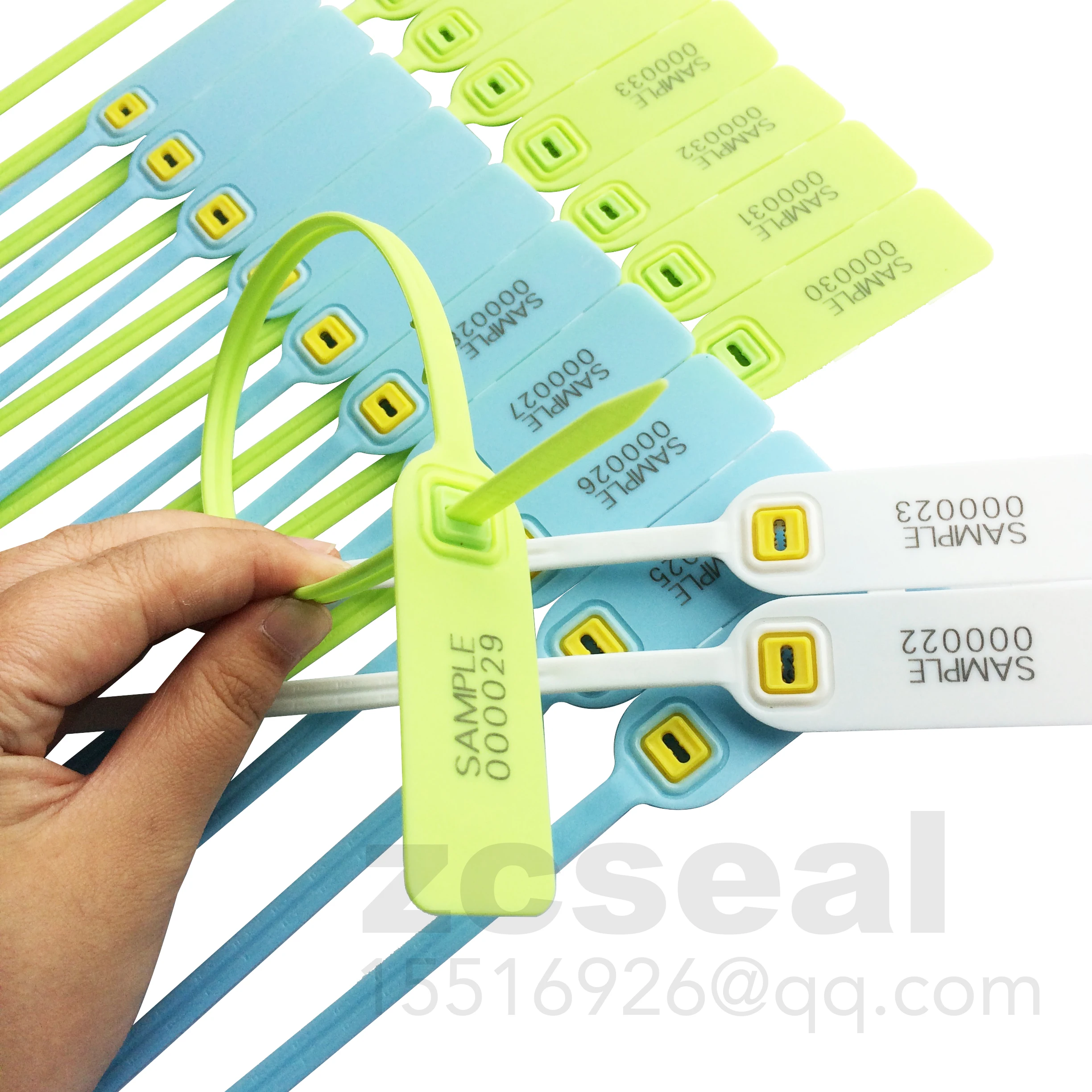 395 pcs 100 millimetri di alta sigillo di sicurezza regolare di plastica sigillo di sicurezza con inserto in metallo guard anti-falso contenitore QR