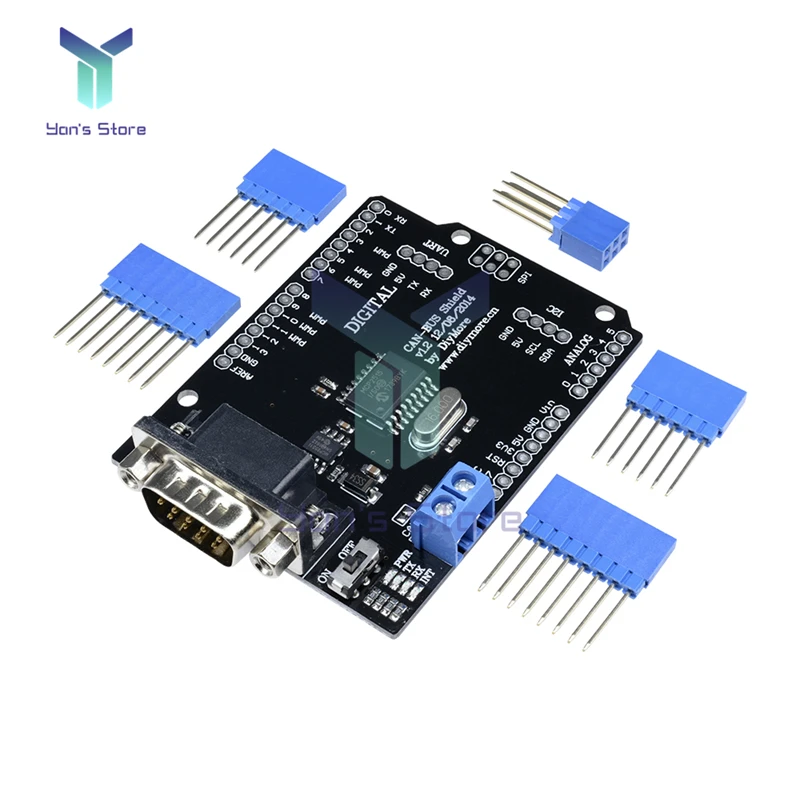 MCP2515 EF02037 CAN BUS щит контроллера платы связи высокая скорость CAN V2.0B модуль для Arduino для Freaduino DIY KIT