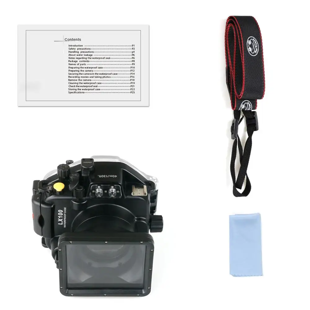For Panasonic LX100 Digital Camera Diving Case Underwater Waterproof Housing Case Transparent Waterproof Cover