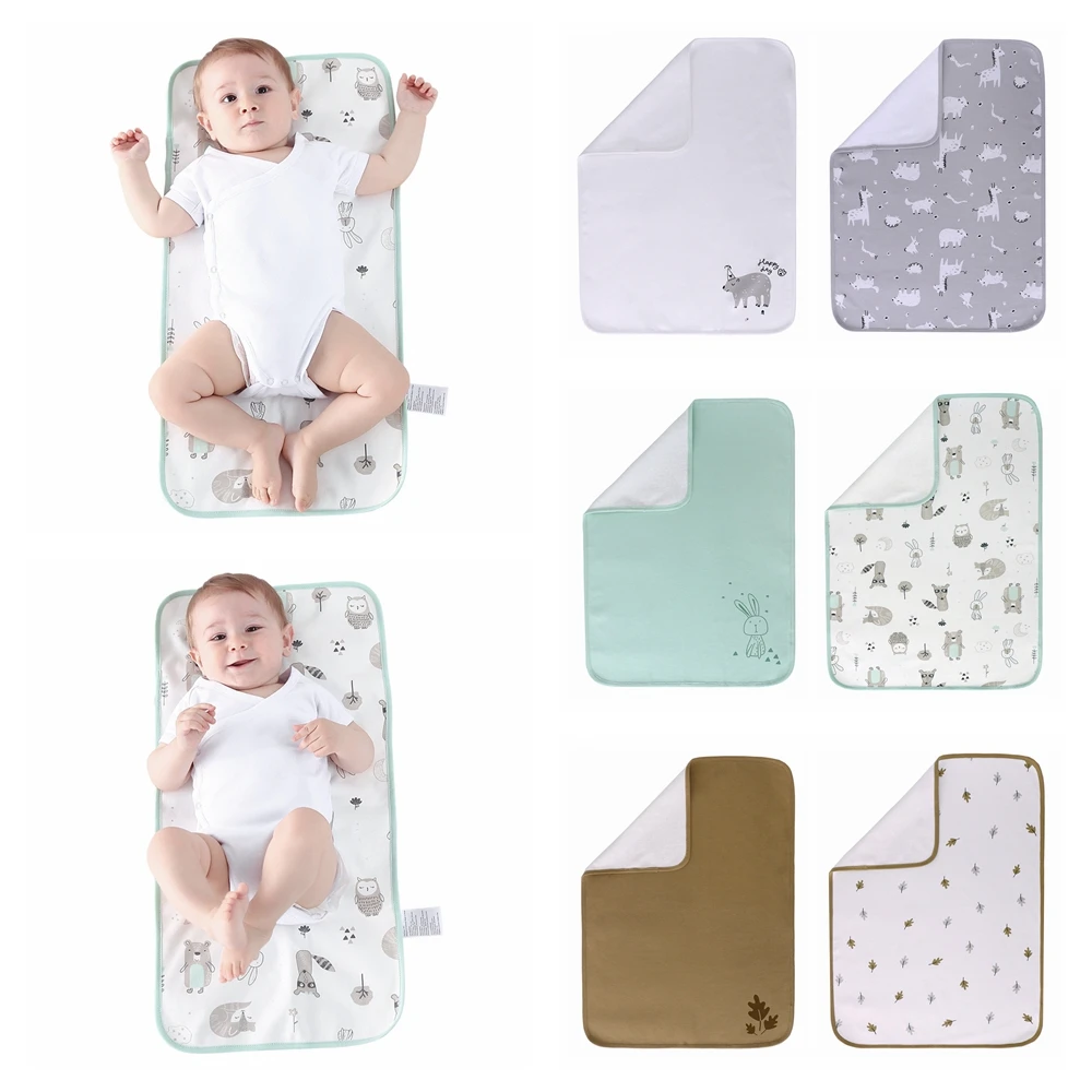 Newborn Baby Portable Waterproof 69x33/50x70cm Changing Mat Infant Foldable Travel Changing Diaper Nappy Liners Pad