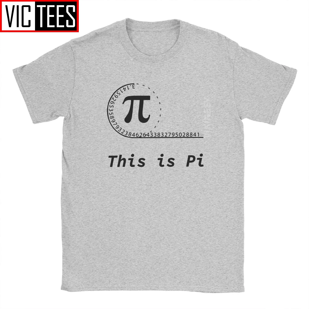 Pi Number T-Shirt Men Math Pie Mathematics School Student Geek Vintage 100 Percent Cotton Homme T Shirt Adult