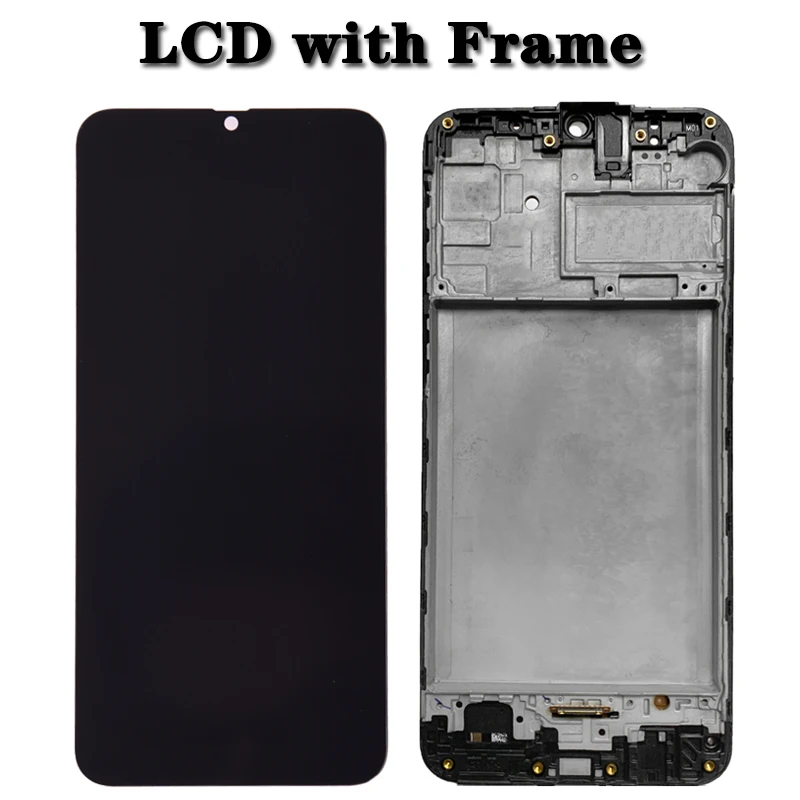 100% Test for Samsung  M21 SM-M215 SM-M215F Lcd Display Touch Screen Digitizer With Frame Assembly Parts For Samsung M215 LCD