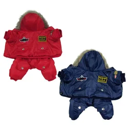 Dog Jumpsuit Winter Dog Clothes Fleece Cat Clothes Puppy Coat Hoodies Clothing Chihuahua Yorkies Pet Dog Jackets For Small Dogs