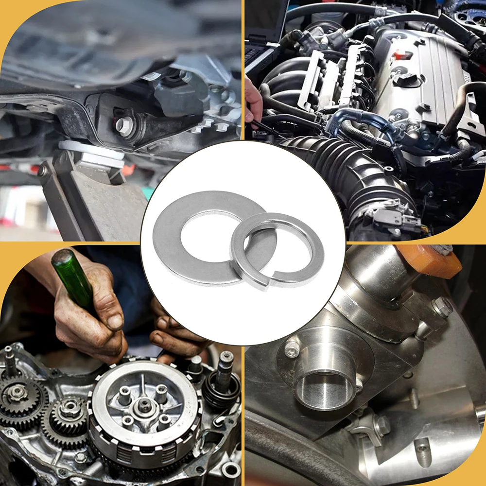 360 Buah Baja Tahan Karat Mesin Cuci Musim Semi Datar M2.5 M3 M4 M5 M6 M8 M10 Kunci Split Elastis Segel Gasket Bermacam-macam Kotak