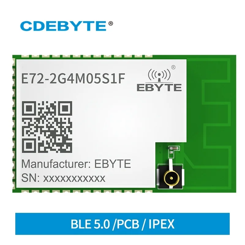 CC2652RB 2.4GHz BLE5 Thread Zigbee SMD Wireless SoC Module Transmitter 5dBm Lower Power Consumption PCB Antenna E72-2G4M05S1F