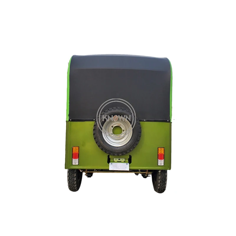 Green Color Gasoline Adult Tricycle Passanger Bicycle with 3 Wheel Tuk Tuk Car Mobile Taxi Mobility Scooter Vehicle