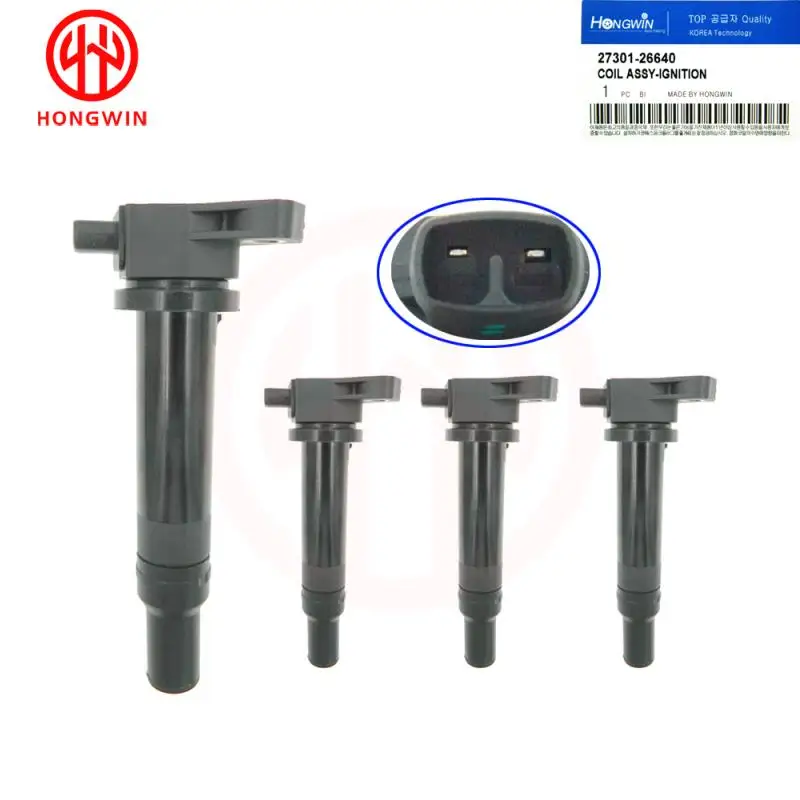 

Set of 4 Ignition Coil 27301-26640 For Hyundai Accent Elantra Kia Rondo Rio Rio5 L4 1.6 2006-2011 c5C1586 C1543 2730126640