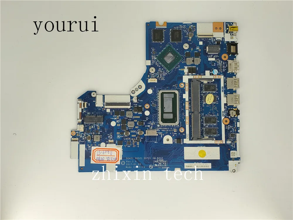 

yourui DG421 DG521 DG721 NM-B242 Fit For Lenovo 320-15ikb 520 -15ikb Laptop motherboard With i3-6006u CPU