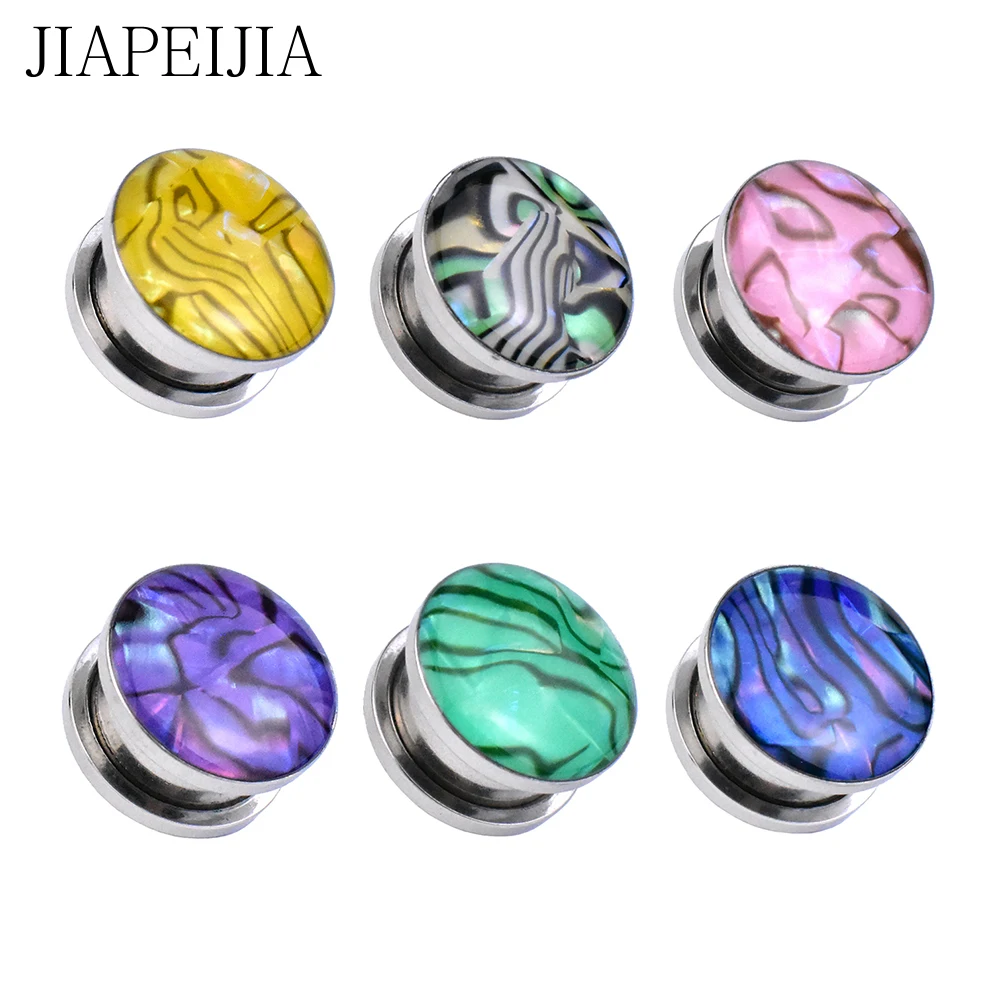 3-30mm Twinkle Hollow Ear Gauges Plugs and Tunnels Screw Fit Ear Stretcher Expander Body Piercing Jewelry