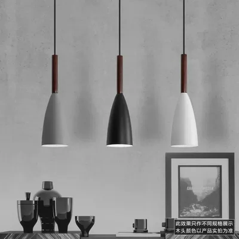 Modern LED Pendant Lights For Dining Triple Hanging Lamp E27 Metal Suspension Lighting Black Hanglamp Kitchen Luminaria