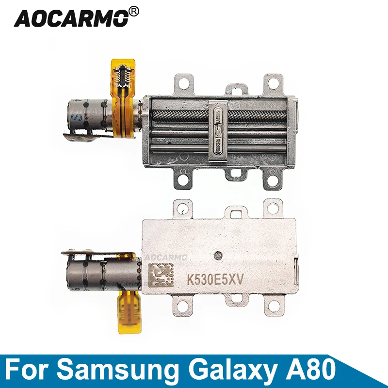 Aocarmo Lift Camera Motor Vibration Shaft Module Flex Cable For Samsung Galaxy A80 805F Repair Part Without Camera