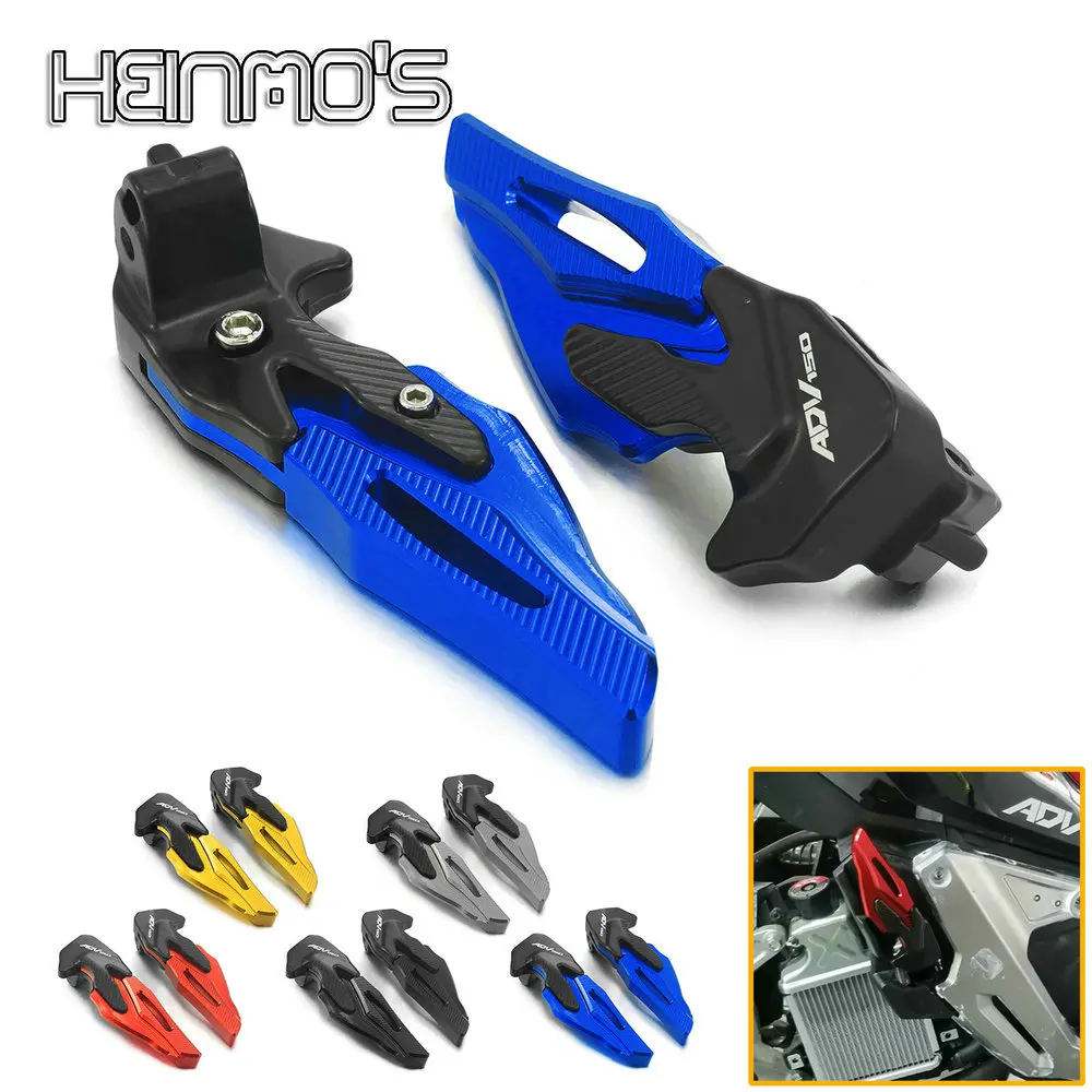 

For Honda ADV150 ADV 150 2019 2020 Motorcycle CNC Accessories Rear Passenger Foot Pegs Rests Footrests Footpegs Motor Blue Black