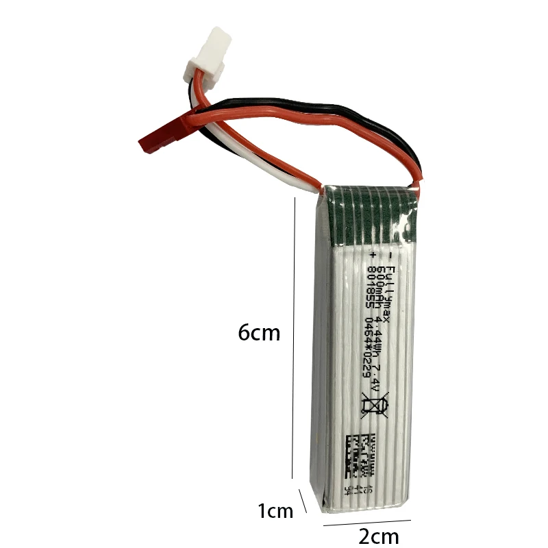 Original Wltoys A160-J3 A300 A280 Battery 7.4V 600mAh 4.44WH High Quality Li-Po Battery A160 J3 Battery