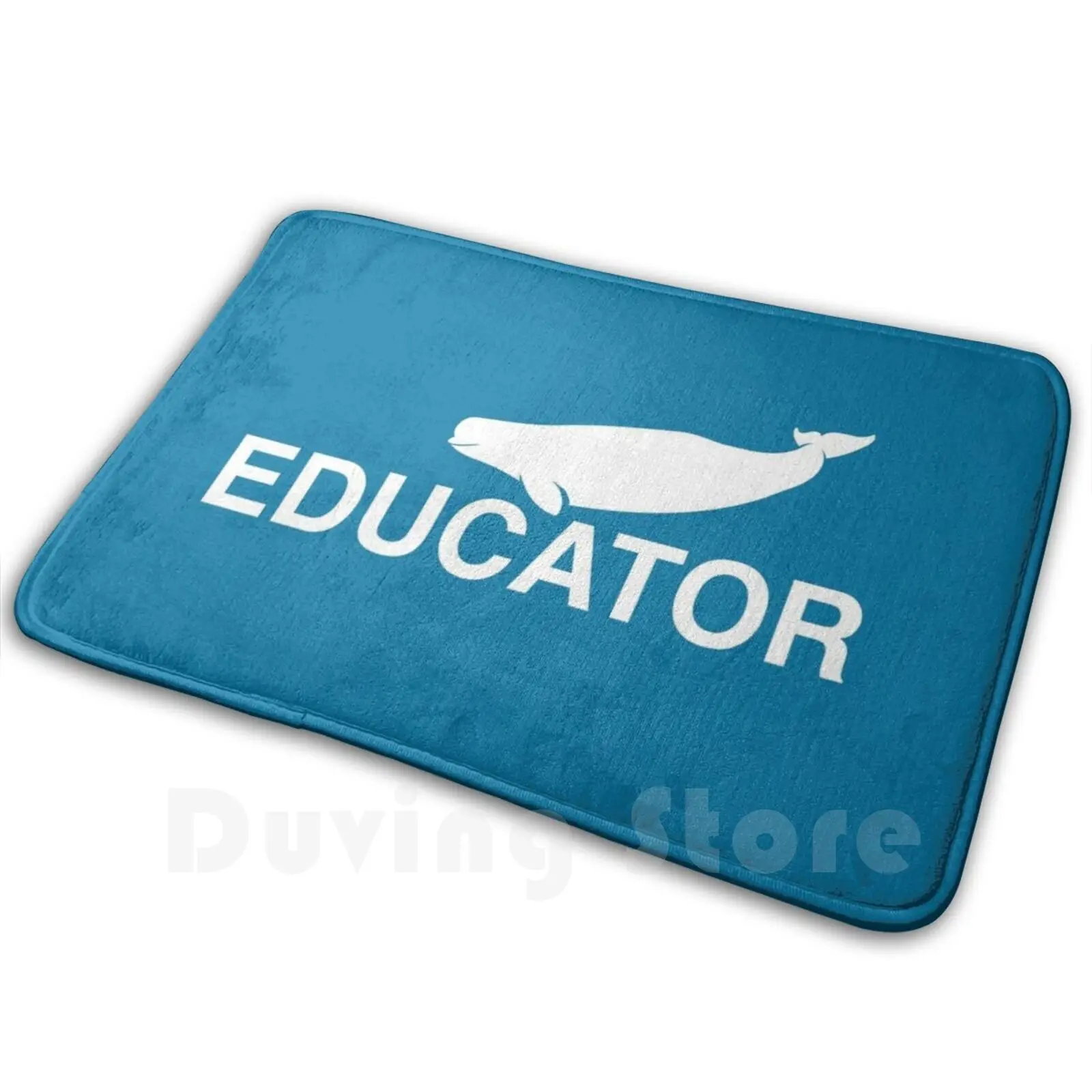 Beluga Whale Educator Soft Non-Slip Mat Rug Carpet Cushion Beluga Whale Educator Trainer Animal Care Professional