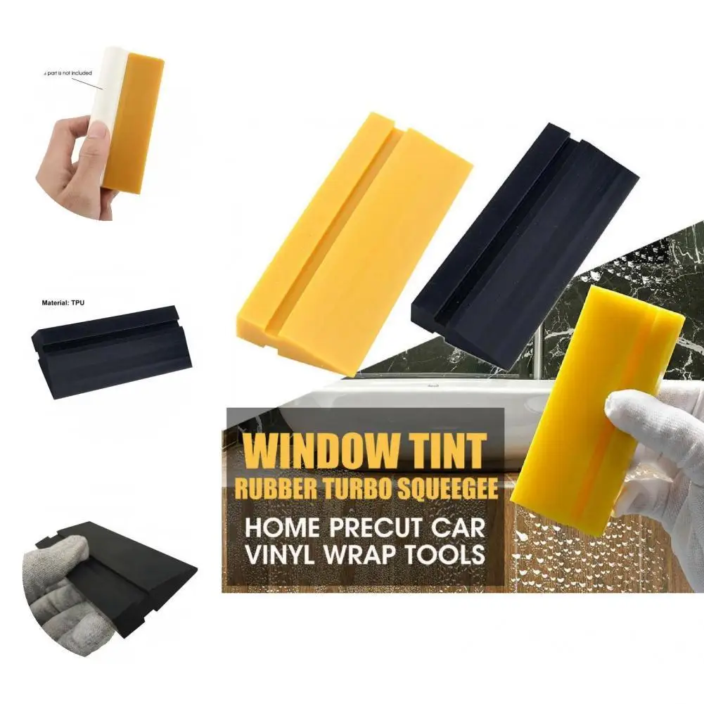 

Turbo Squeegee 2 Colors Squeegee TPU Wide Application Useful Rubber Turbo Squeegee Blade