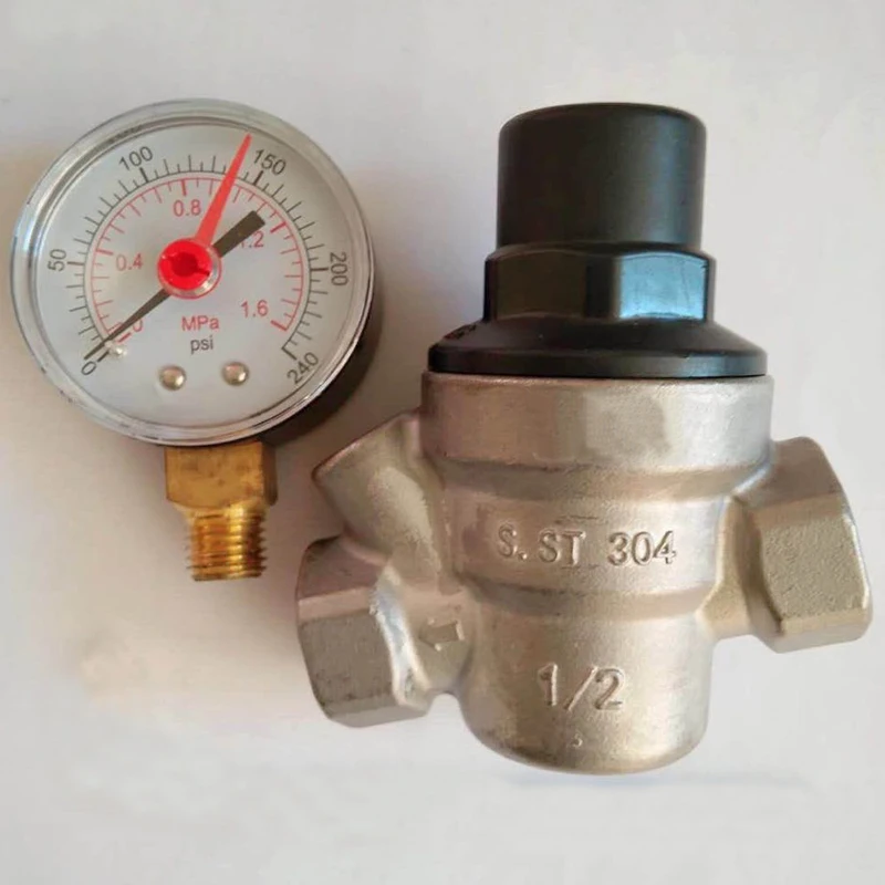 304 Stainless Steel water pressure regulator maintaining valve DN15 DN20 DN25 Water Tap pressure reducing valve