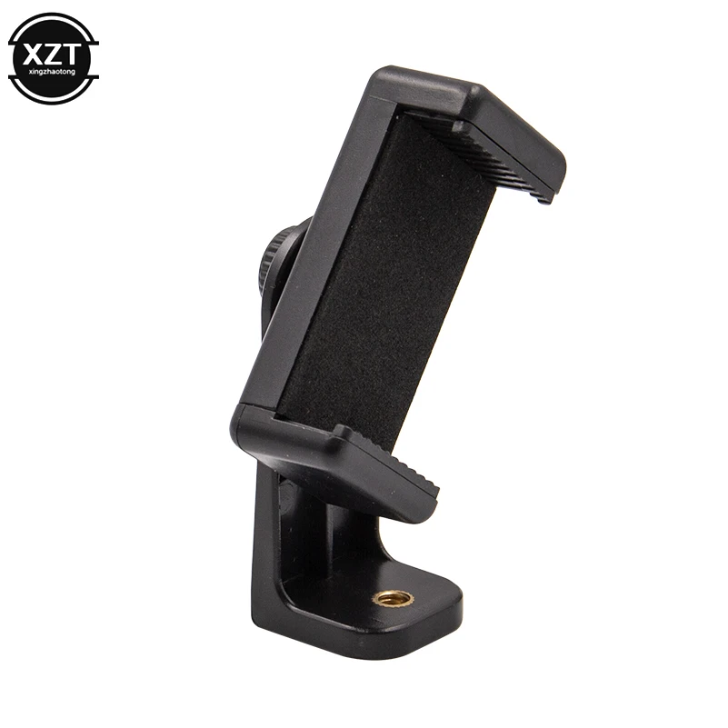 Tripod Mount Adapter Cell Phone Clipper Holder Vertical 360 Rotation Tripod Stand Universal for iPhone X 7 Plus Samsung Huawei