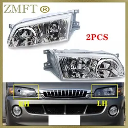2PCS Left and Right Car Front Bumper Head Lamp For Hyundai SVX Starex H1 2000 2001 2002 2003 Driving Headlight Without Bulbs