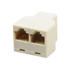 New RJ45 Splitter Connector 1 to 2 Way Dual Female Cat6/5/5e RJ45 Lan Ethernet Network Splitter Adapter Extender Plug Coupler