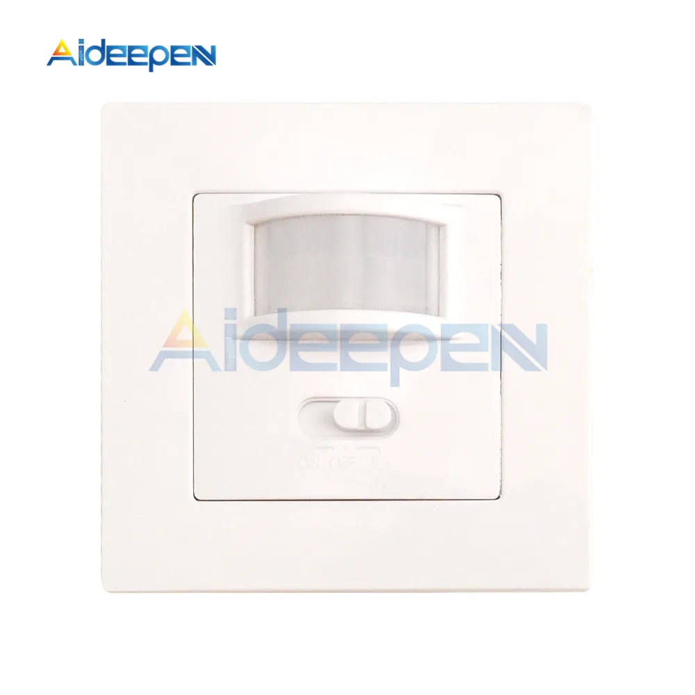 AC 110V-220V LED PIR Infrarot-Detektor IR Infrarot-Bewegungssensor-Schalter Ein/Aus Wandschalter mit Einstellbarer Zeitverzögerung für Zuhause – Detail 10