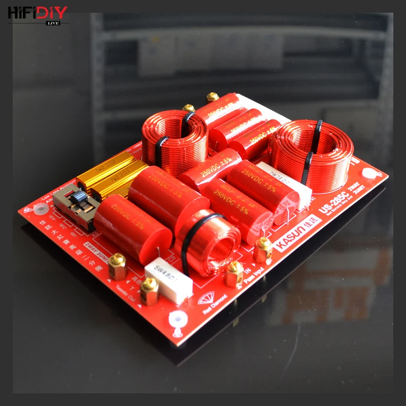 HIFIDIY LIVE US-285C 2 Way 2 speaker( tweeter + bass ) Unit HiFi HOME Speakers audio  Frequency Divider Crossover Filters
