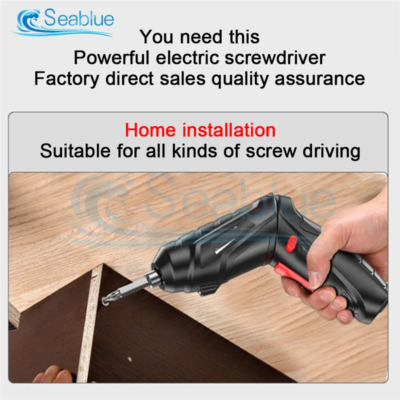 3.6V Electric Screwdriver Household Battery Rechargeable Electric Drill Power Supply Comes With Beatle 2-speed Adjustable
