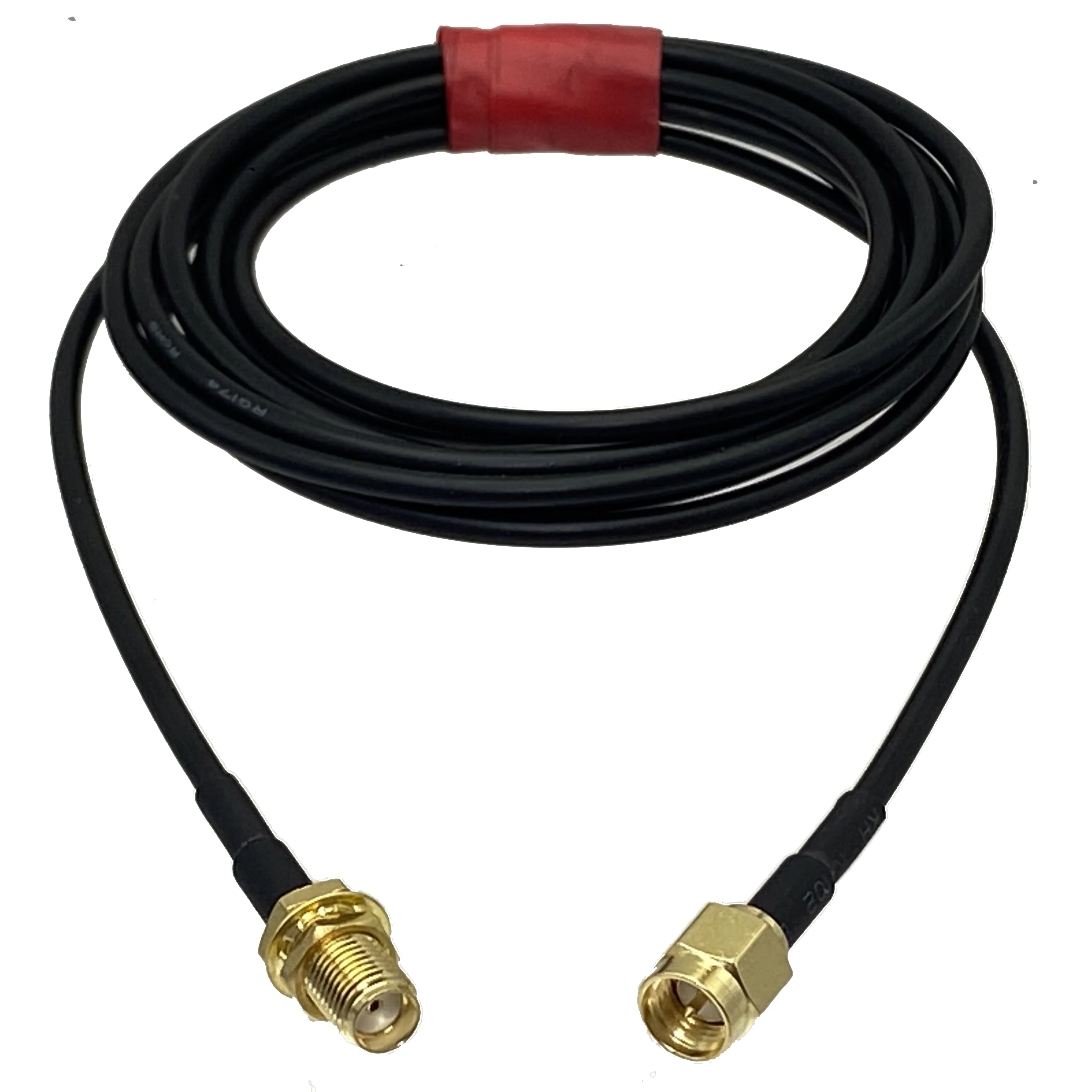 RG174 SMA Female jack Nut bulkhead to SMA Male Plug RF Jumper pigtail Cable 4inch~10FT