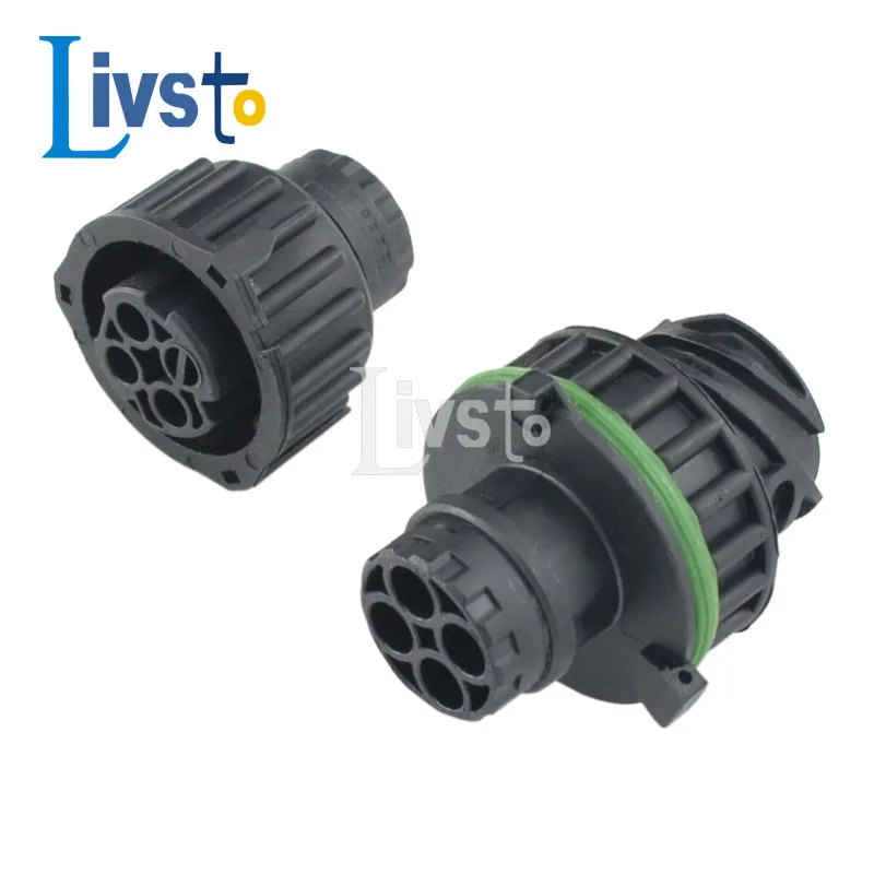 5 Sets 3 Pin HOWO A7 Odometer Spee With Sheath Auto Oil Exploration Railway Round Black Connector 1-967402-2 1-1813099-2 1-96732