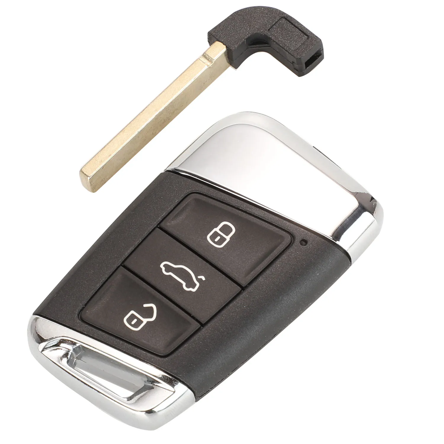 Jingyuqin 3 Tasten Smart Car Key Shell Fall für Volkswagen VW Passat B8 neue Magotan B5 Skoda A7 Variante Auto Insert Schlüssel blatt